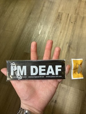 Julius K9 Harness Patch (I m Deaf) Size 1-4