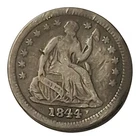 1844 Seated Liberty Half Dime – Fine Detail – Strong Example