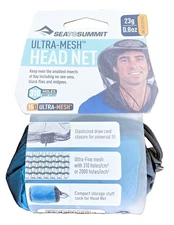 Sea to Summit Mosquito Head Net Ultra Fine Mesh High Visibility Compact NEW