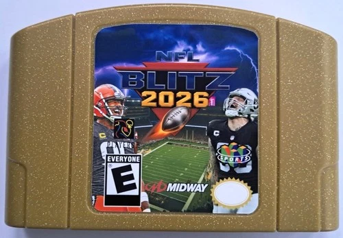 Blitz 26 2026 N64 64 EXPANSION PAK REQUIRED Good Condition NTSC-U USA US NFL