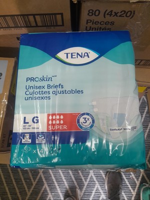 Tena Proskin Unisex Briefs  13 Count Super Absorbency Size Large