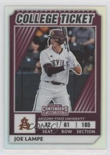 2022 Panini Elite Extra Edition College Tickets Optic Holo Prizm Joe Lampe 0bt4