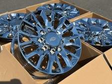 Set Of 4 Wheels Chrome 20x8.5 8x180 Rims 2500 3500 Chevy Silverado Gmc Sierra