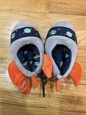 Wonder Nation Space Slippers Size 7-8 NWT