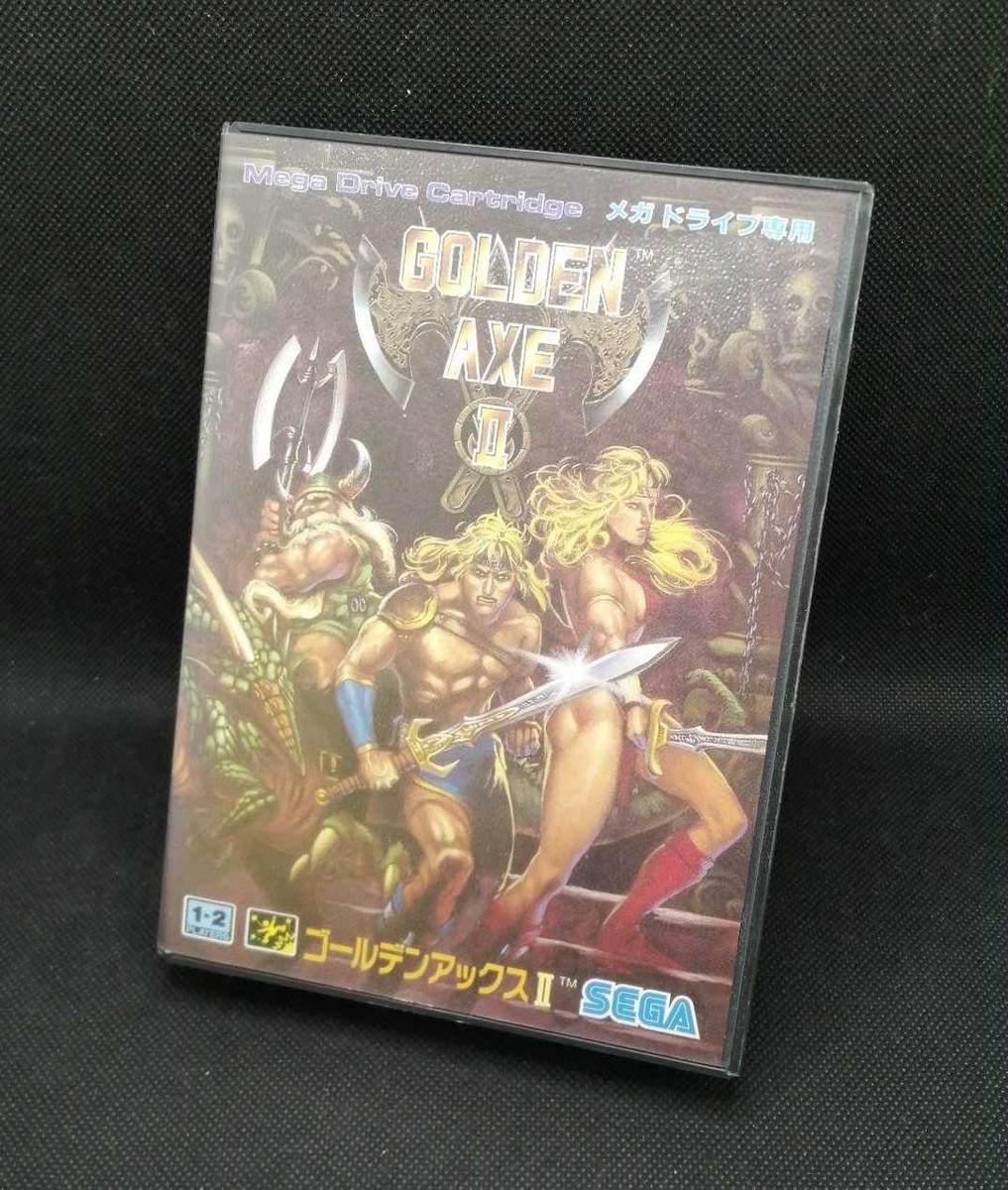 ゴールデンアックスⅡ　メガドライブ　セガ　SEGA Very RARE Golden Axe II Megadrive (JAP) - Sega Game. Complete in