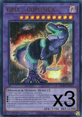 3X Yugioh GMX - COMPREX BLZD-EN093 Ultra Rare 1st Edition NM