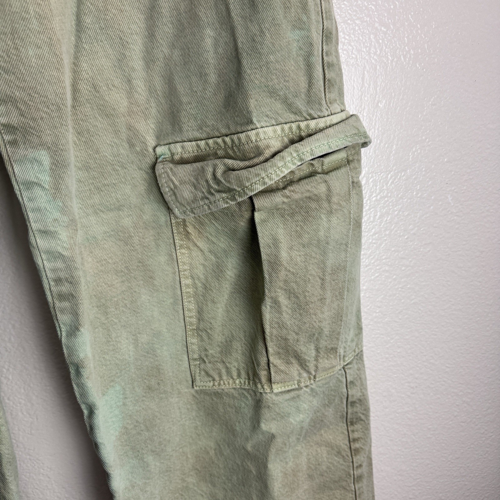 Zara Cargo Wide Vintage Pants Women Size 4 image 2