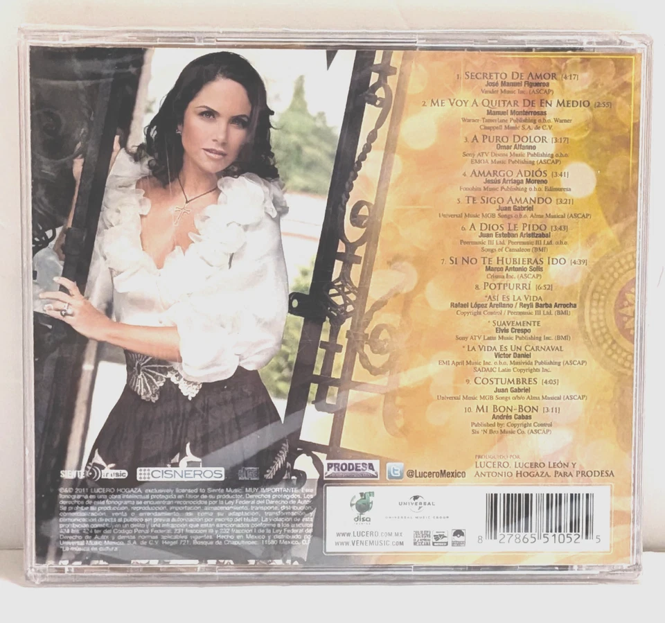 *New/Sealed* LUCERO - MI SECRETO DE AMOR - CD Espanol 2011 Mexico (IMPORT) RARE - Image 2 of 4