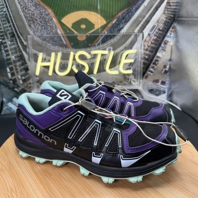 Salomon Women's Fellraiser Trail Running shoes Purple/ Black Sz 7 US