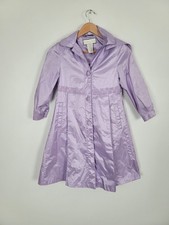 Rothschild Girls Size 8 Long Easter Coat Formal Party Hooded Wedding Purple