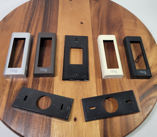 Set of 4 Ring Pro Video Doorbell Faceplate Covers & 3 Wall Mounts