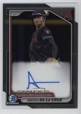 2024 Bowman Chrome Prospect Auto Abdias De La Cruz #CPA-ADL Auto 19zn