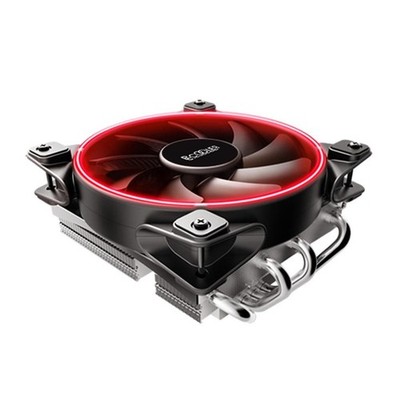 Pccooler GI-46U CPU-Kühler in Rot - Kühlset - 12 cm - 1800 RPM - 13,2 dB - 65 cf