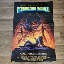 1982 FORBIDDEN WORLD/Mutant  ORG 27x39.5 ONE SHEET US MOVIE POSTER CORMAN HORROR