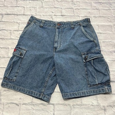 Tommy Jeans Tommy Hilfiger Men s Shorts Jorts 36 Denim Cargo Blue Pockets