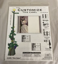 4th & Vine Wine Beer Bottle Labels A14081 First Dance 8 Sheets/32 Removable