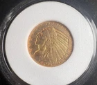 1909 Gold Half Eagle $5 Indian Head Coin