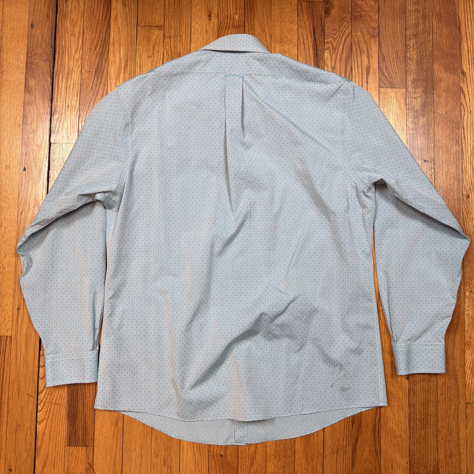 Brooks Brothers Regent Shirt Mens 16.5 4/5 Non Iron All Cotton Spread Blue thumbnail 2