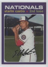2020 Heritage High Number Hot Box Chrome Purple Refractor Starlin Castro 06v5