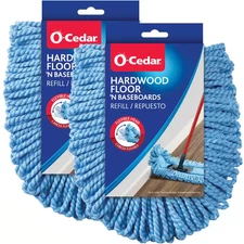 Hardwood Floor N Baseboard Mop Head Replacement, Machine Washable Microfiber Ref