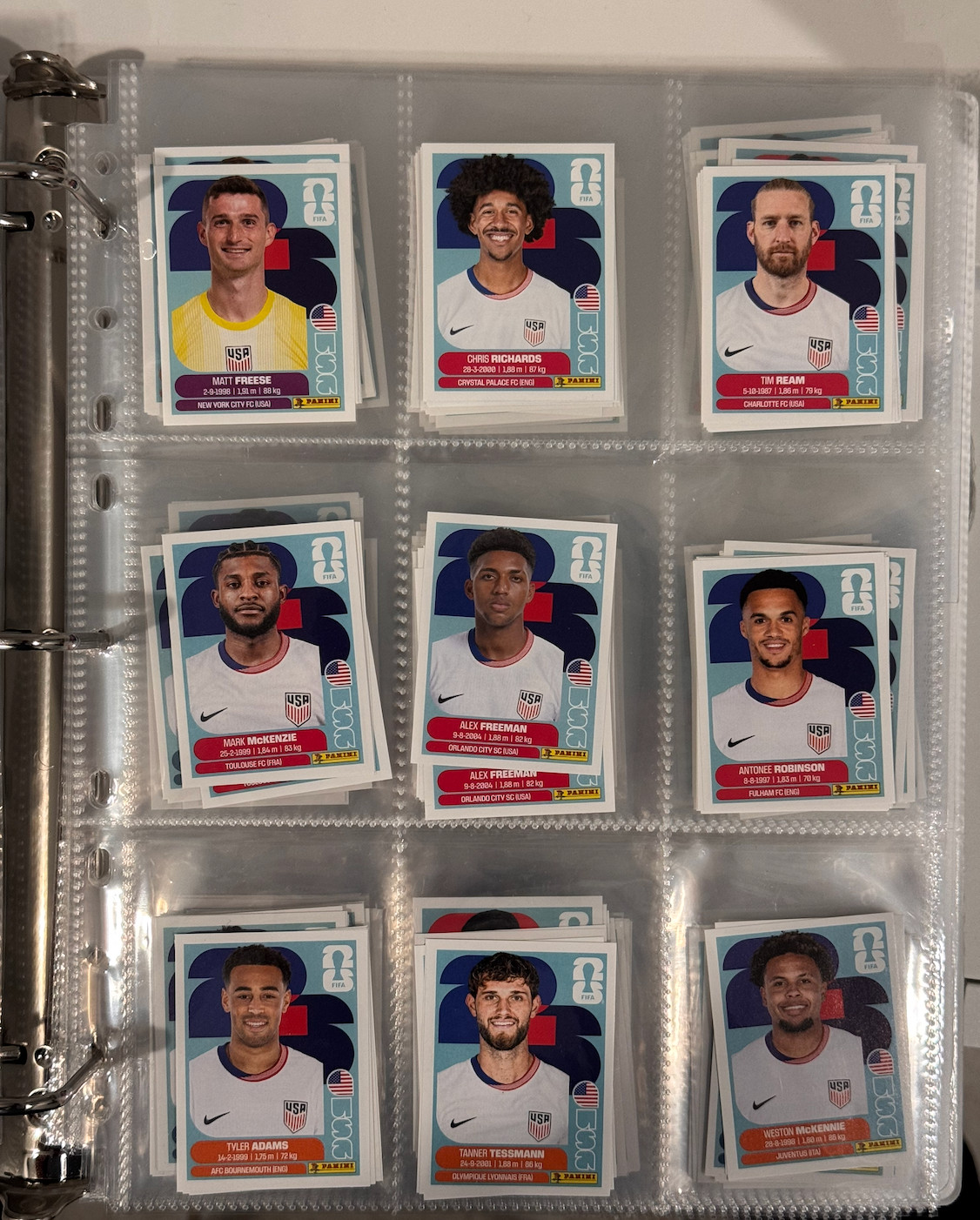 2026 Panini FIFA World Cup Sticker Collection Complete Lot Builder Group D E F