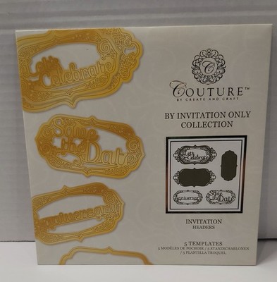 Couture By Create And Craft 5 Template Dies