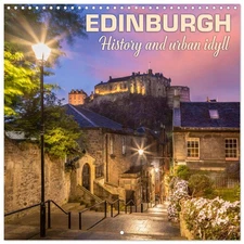 EDINBURGH History and urban idyll  (Wall Calendar 2026 12" x 24" / 30 x 60 cm (o