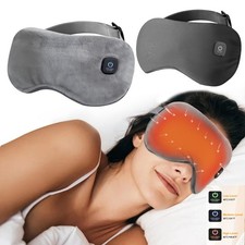 Heated Eye Mask USB Warm Eye Compress Heating Pad for Blepharitis Sleep Dry Eyes