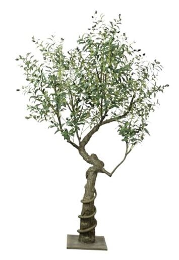 6ft Faux Olive Tree with Realistic Fruits for Home or Office Decor