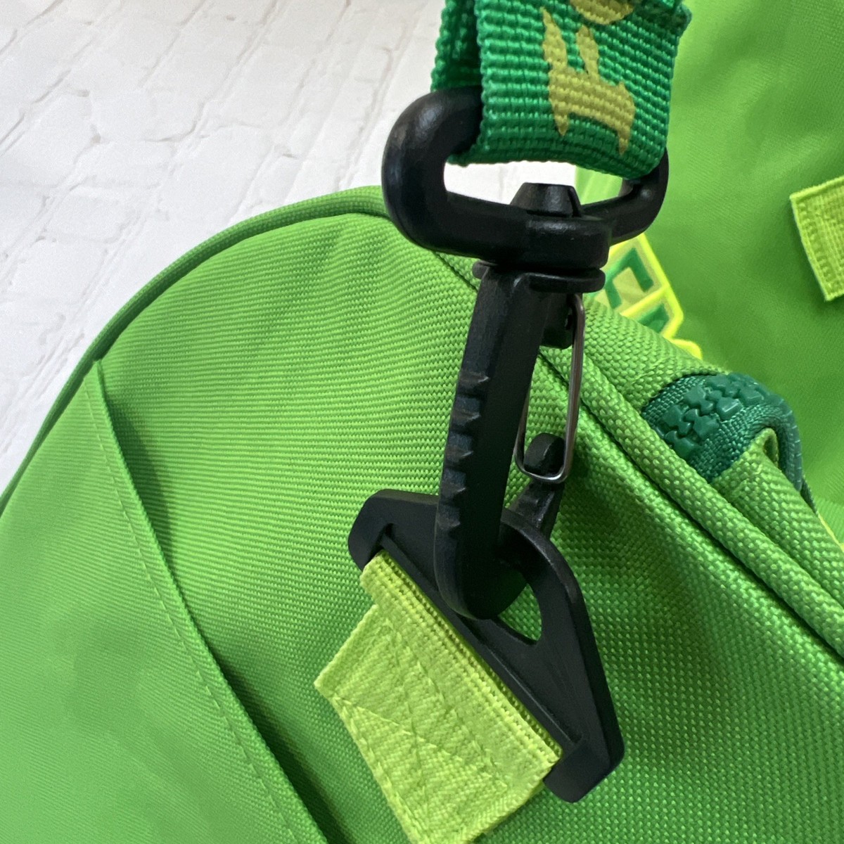 Emotional Baggage Green Duffle Bag A**holes Live Forever EUC  View 5