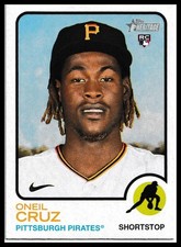 2022 Topps Heritage #157 Oneil Cruz Pittsburgh Pirates