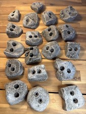 19 SCREW ON ROCK CLIMBING HOLDS Stone Material Natural Organic Gray