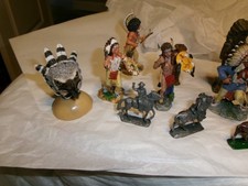 Lot Cast Iron Toy Cowboys and Indians