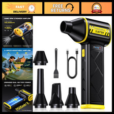 Ultra-Powerful Cordless Air Duster 110,000 RPM - 3-Speed Rechargeable Dust Blowe