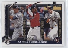 2025 Topps Series 1 League Leaders Jose Ramirez Aaron Judge Brent Rooker #29 5sb