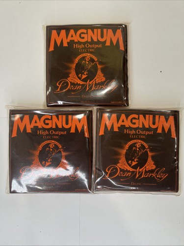 Menge 3 Dean Markley Magnum High Output E-Gitarrensaiten Medium Neu aus altem Lagerbestand - Bild 1 von 3