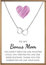 to My Bonus Mom Necklace, Bonus Mom Gifts, Stepmom Gifts from from Stepdaughter