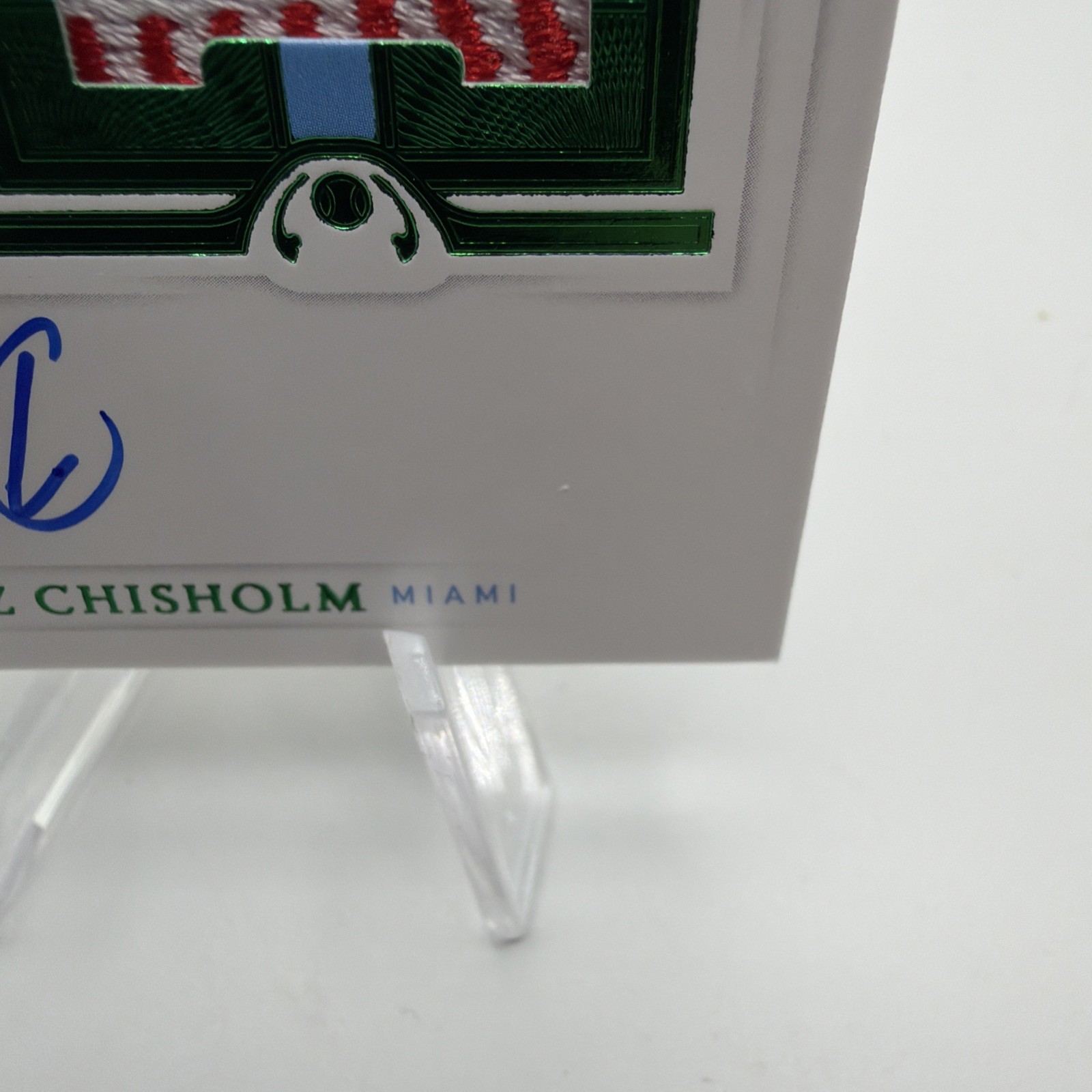 2021 Panini Flawless Baseball JAZZ CHISHOLM Rookie Beautiful Patch Auto RPA 2/5 view 5