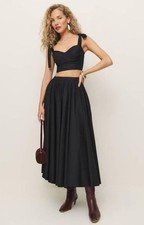 Reformation Magnolia Two Piece. 8, Black. Design Team Release.