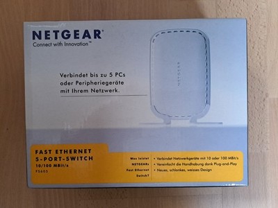 2 Stück Netgear FS605 v3 10/100 MBit/s Fast Ethernet Switch 5 Port OVP