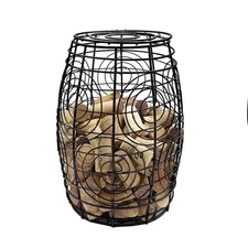 Wine Cork Holder Metal Display Collector - Wine Barrel