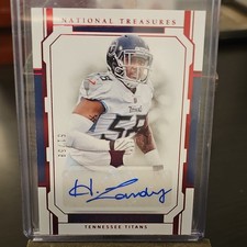 🔥2018 Panini National Treasures Harold Landry Rookie Auto #115 /58 Titans🔥