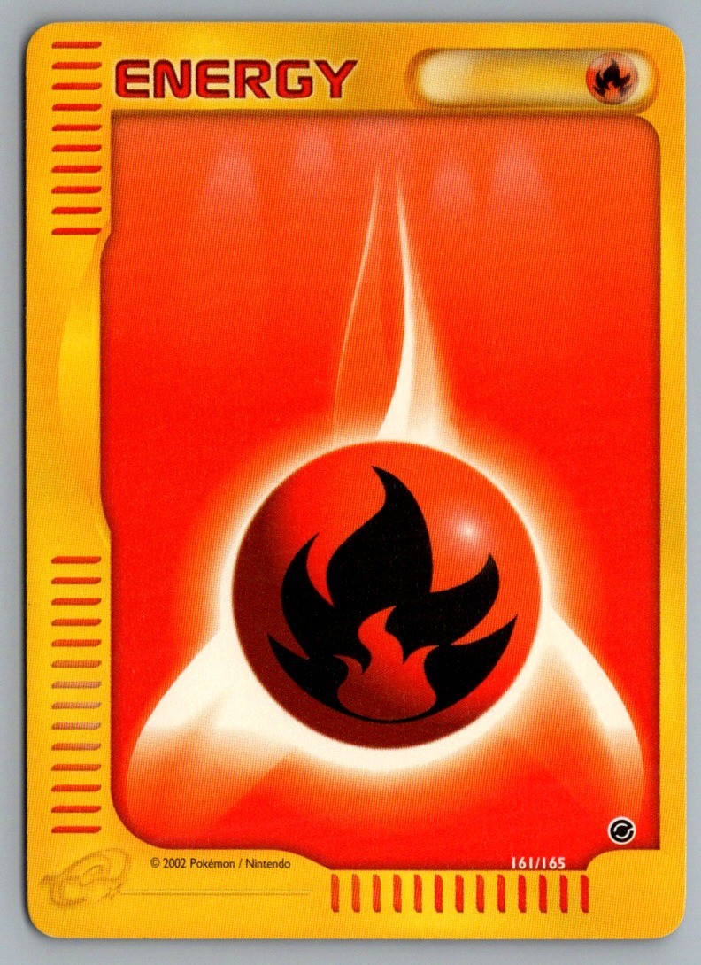 Fire Energy 161/165 Expedition Base Set Pokemon Lightly Played