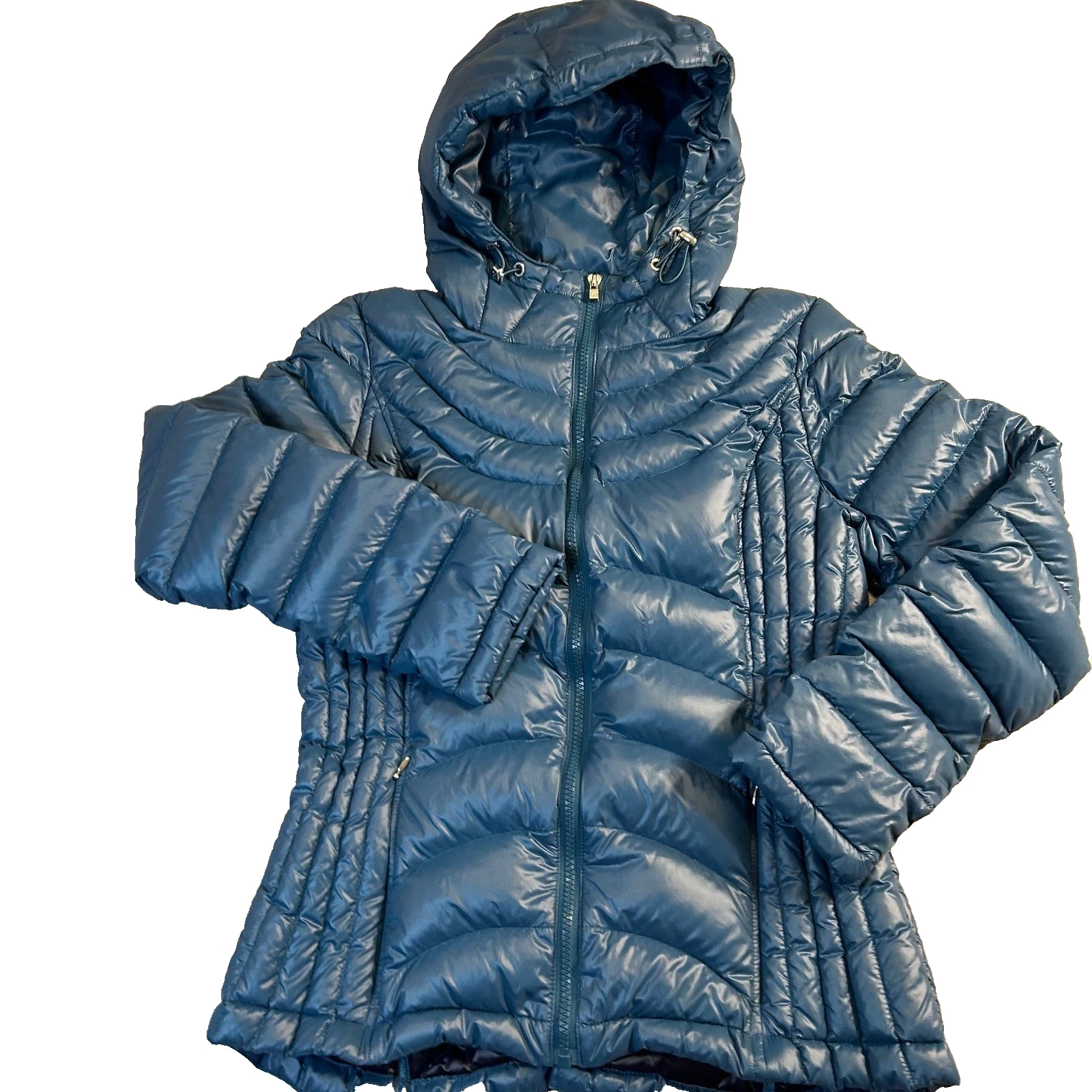 Women's Puffer Jacket Size S Packable Lightweight Down TEAL Andrew Marc
Opens in a new window or tab
