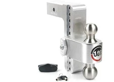Weigh Safe LTB8-2.5 Turnover Ball 8" Drop Hitch w/2.5" Shank w/Dual Pin Lock