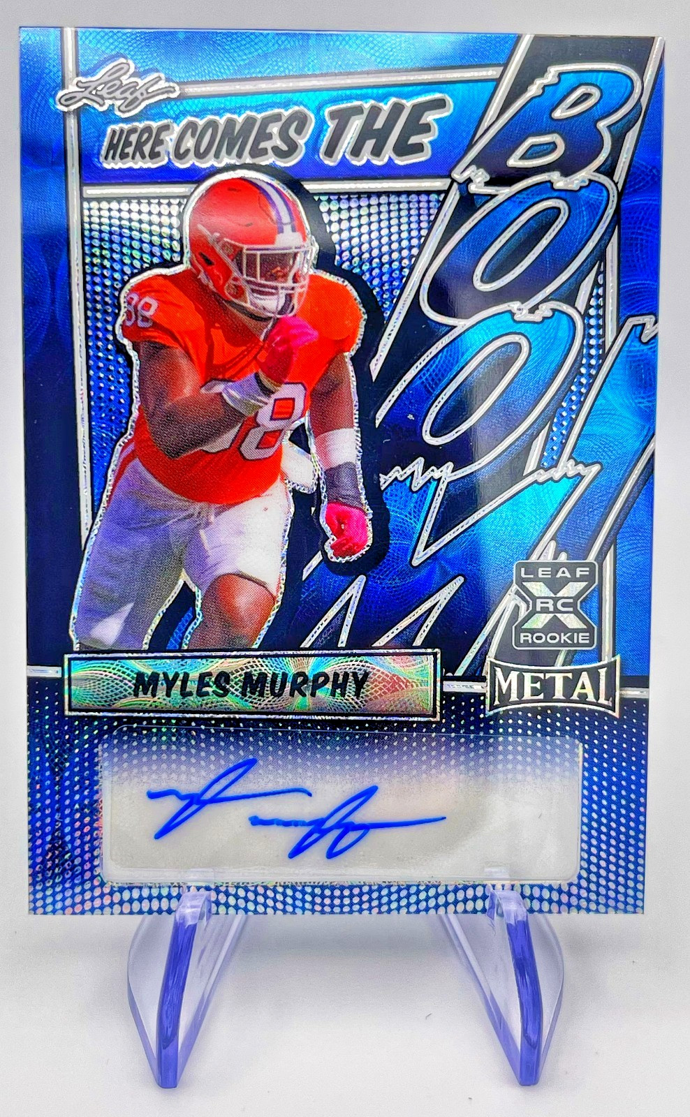 Myles Murphy Leaf Metal Here Comes the Boom Autographs #HCBMM1 Base