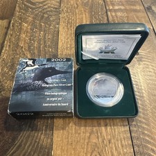 2002 CANADA $5 FINE SILVER PROOF HOLOGRAM 1 OZ. COIN - UNC - Anniversary Loon