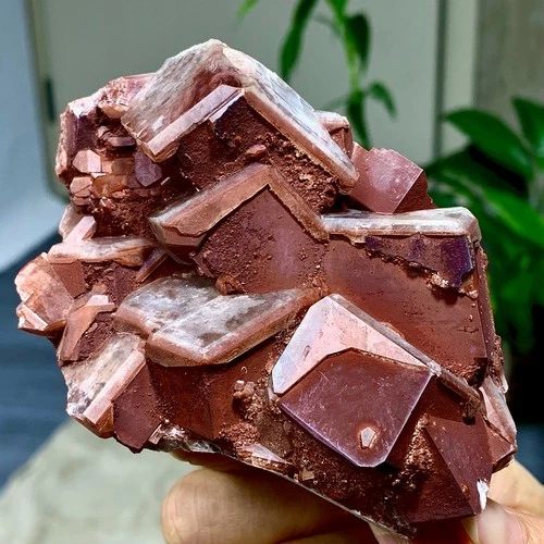 359G Rare!! Natural Chocolate Calcite Specimen cluster rough mineral sample