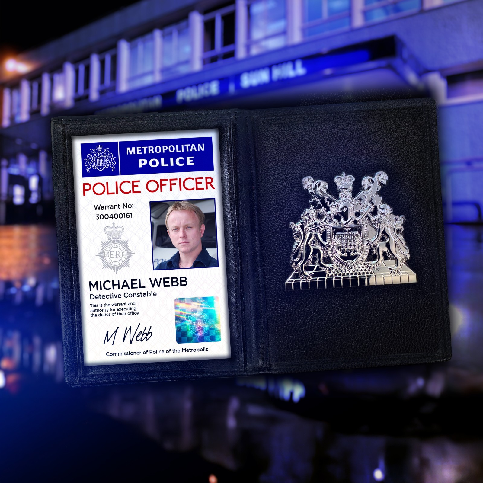 Mickey Webb - The Bill - ITV Replica ID Card Prop - Metropolitan Police Cosplay