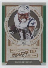 2019 Panini Chronicles Legacy Update Rookies Green 39/49 Damien Harris #204 y0i